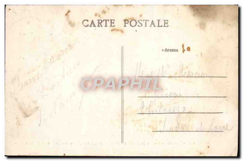 CPA Poitiers Vue Generale Du Lycee La Caserne Ste Catherine Le Pont St Cyprien prise de la Jambe a l'ane  — Rückseite
