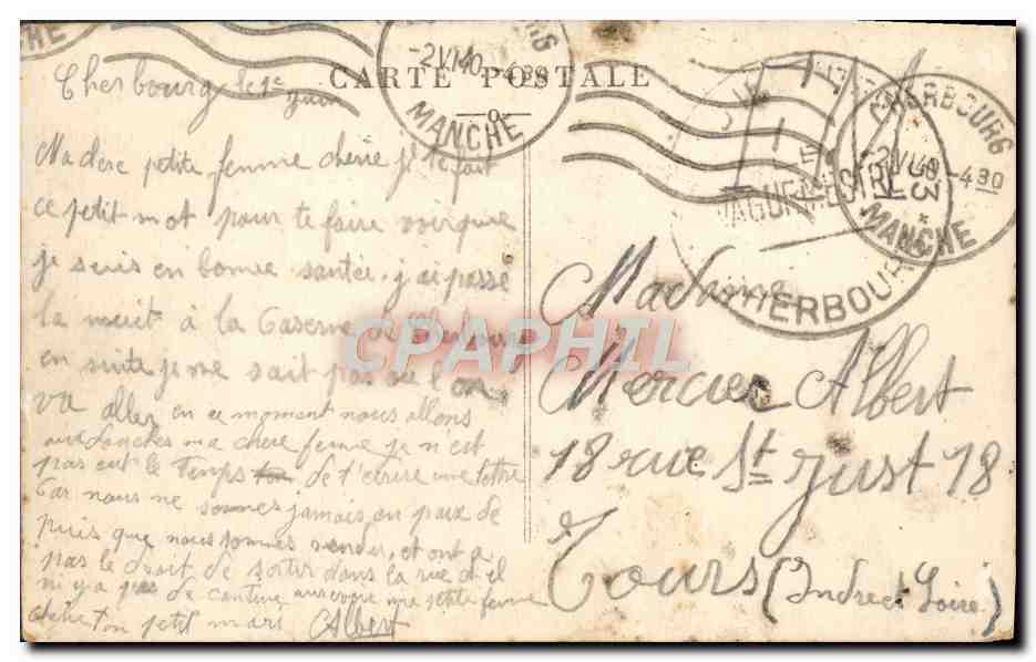 CPA Vernon Maisonnette Sur La Vieux Pont Et Tourelles — Rückseite