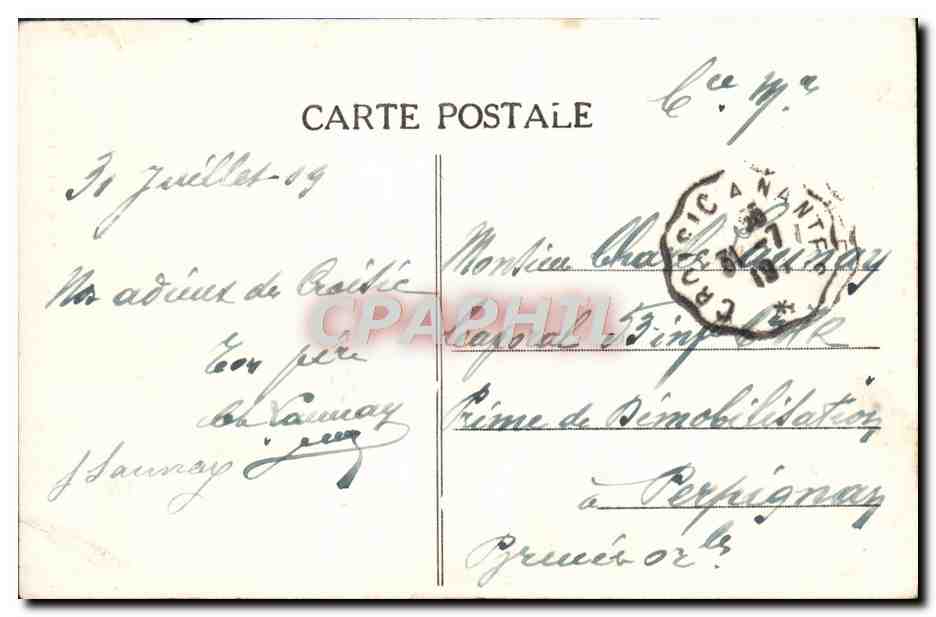 CPA Le Croisic Le Phare Bateau — Rückseite