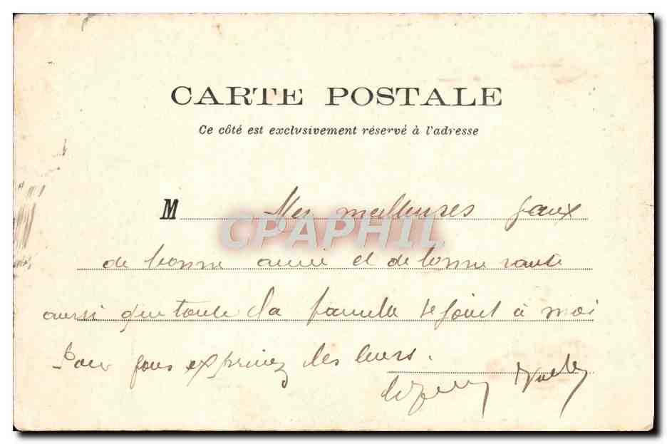 CPA Bourges Caserne Conde Vue des clochers de la cathedrale Militaria — Rückseite