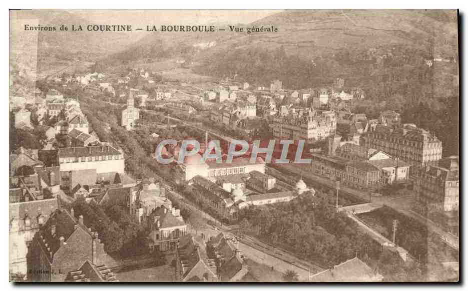 Umgebung von LA COURTINE — LA BOURBOULE — Allgemeiner Blick — Ausgabe J. L.