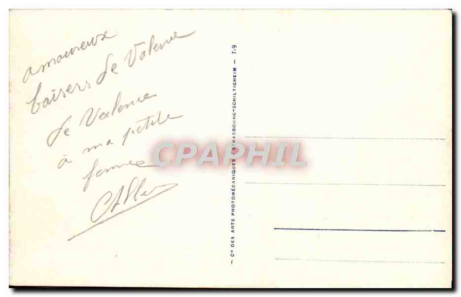 CPA Valence Le Chateau De Crussol Vue Prise En Avion — Verso