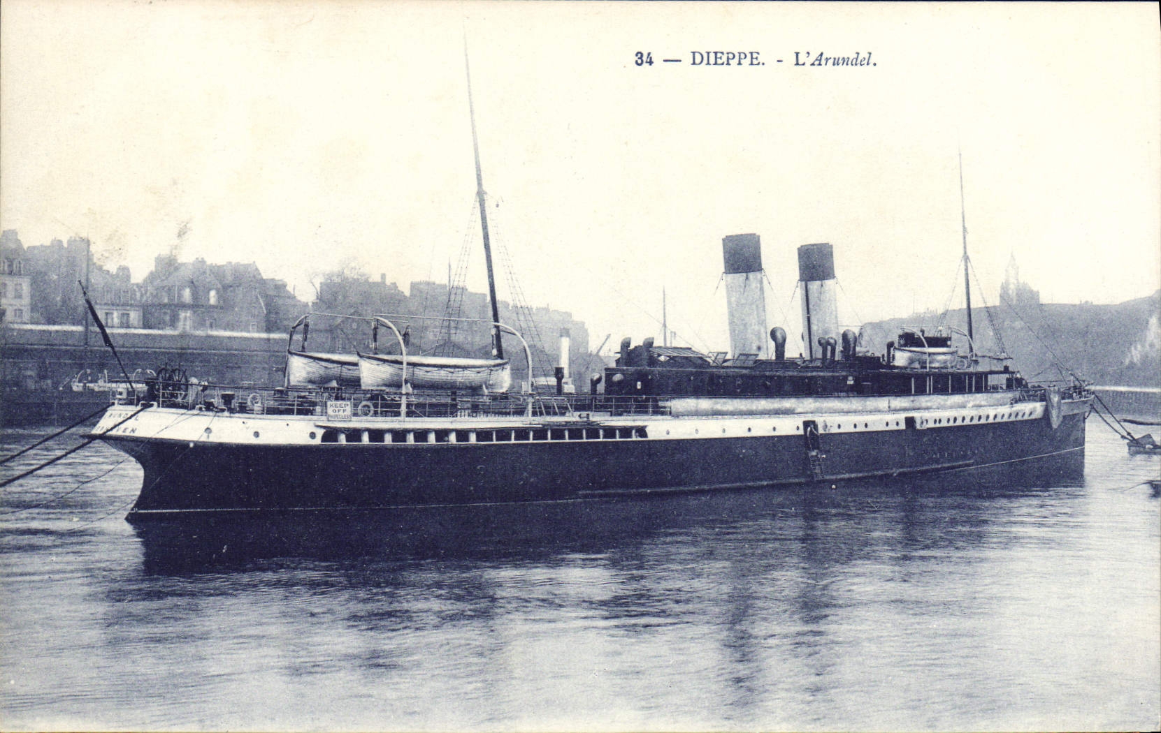 CPA Dieppe L'Arundel Bateau