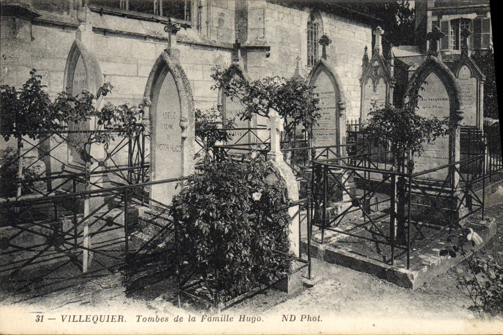 CPA Villequier Tombes De La Famille Hugo
