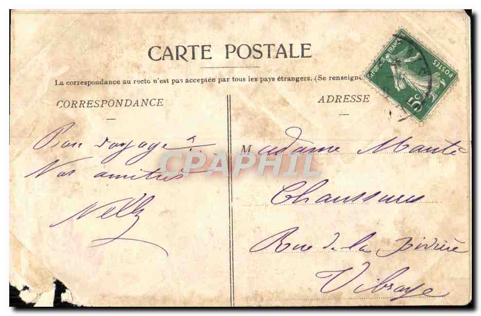 CPA Souvenir De George Sand — Rückseite
