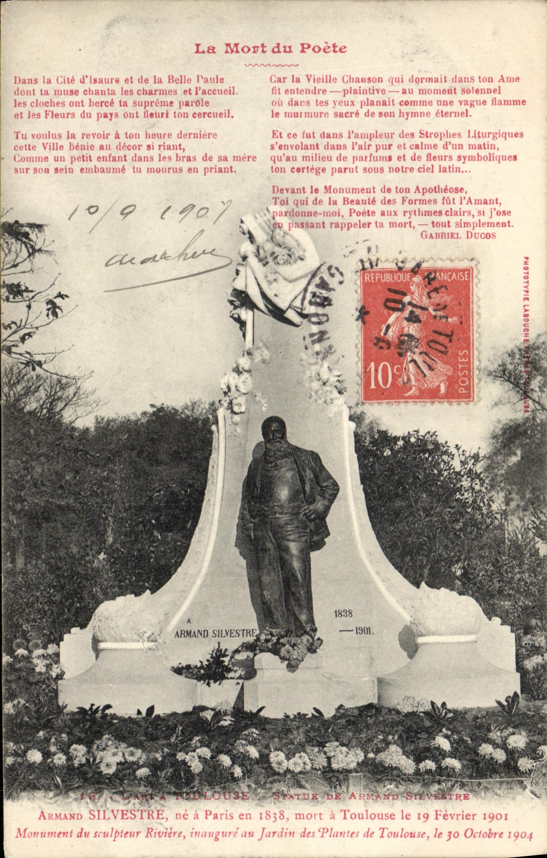 CPA La Mort Du Poete Armand Silvestre Toulouse