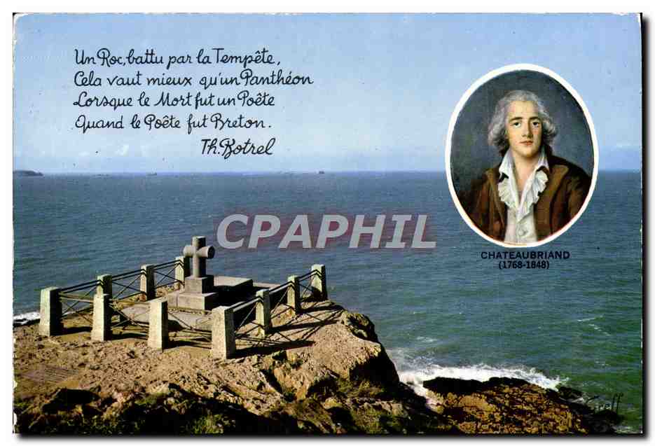 CPM St Malo Cite Corsaire Chateaubriand
