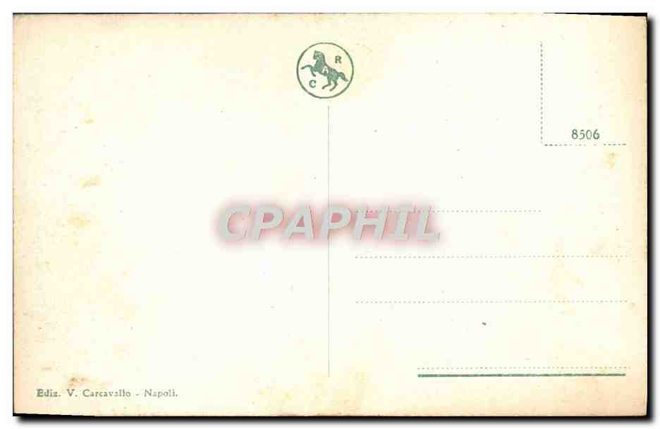 CPA Napoli Via Litoranea Palazzo Reale — Verso