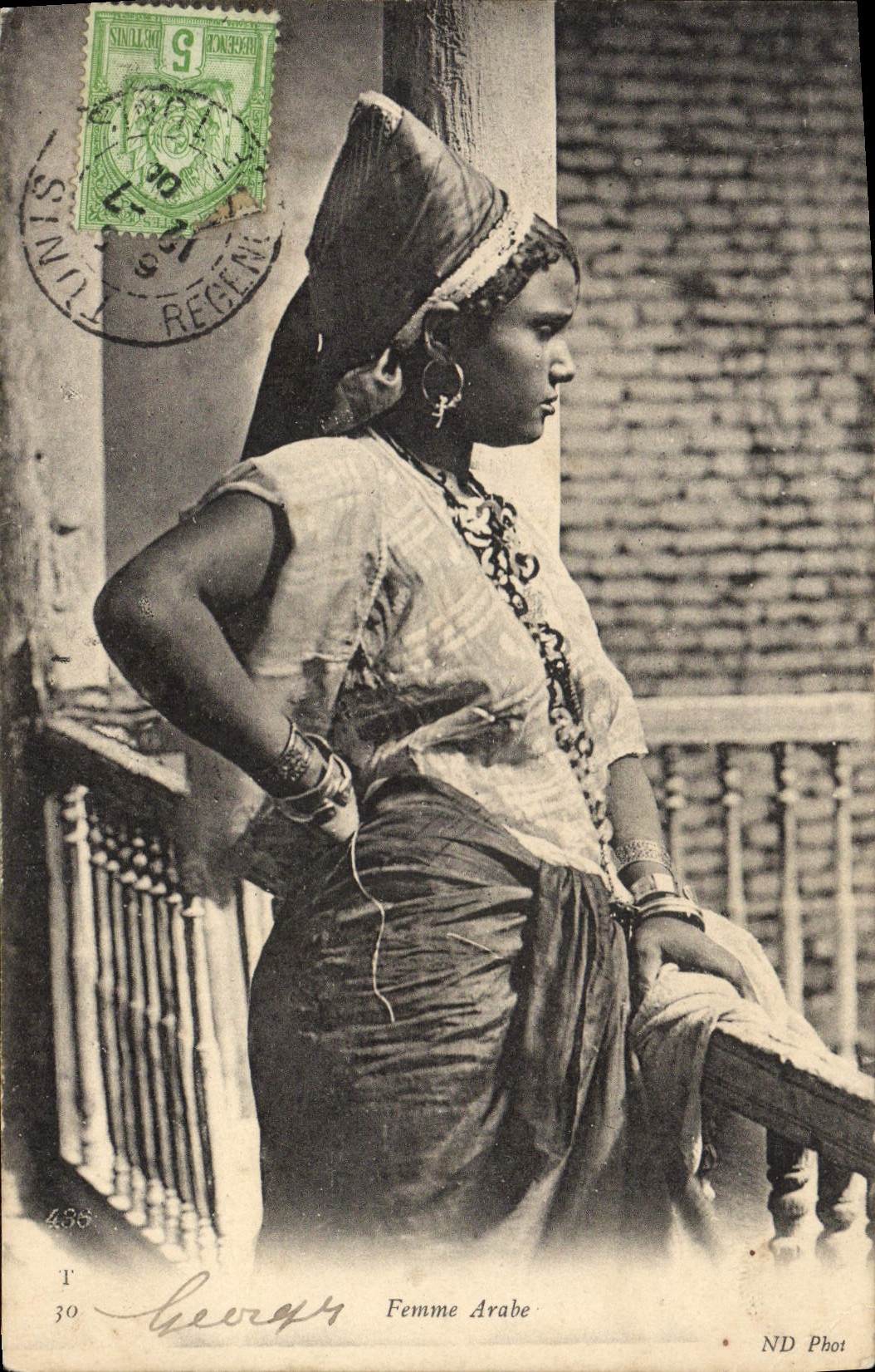 CPA Femme Arabe