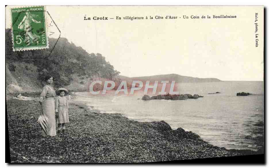 La Croix — En villégiature à la Côte d'Azur — Un Coin de la Bouillabaisse — Maïch, photo, La Croix
