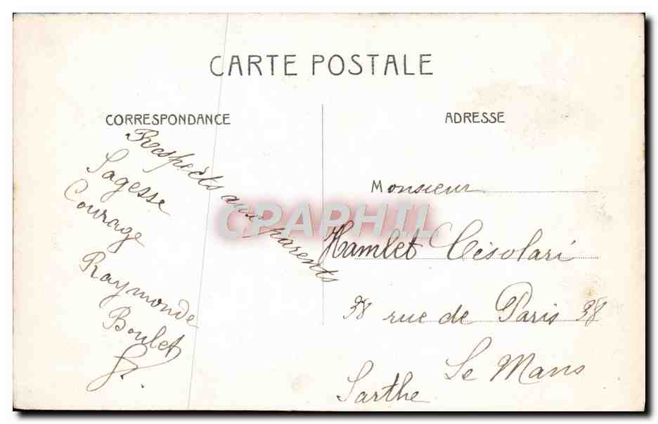 CPA Bon Souverir De Crevecoeur Le Grand — Rückseite