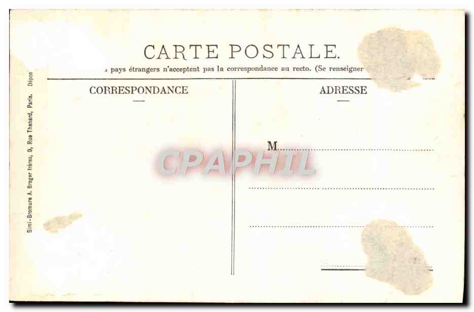 Château de Chantilly (Oise) - L'Entrée - La Chapelle - Mme. Vve. Robineau, édit., Chantilly — Rückseite