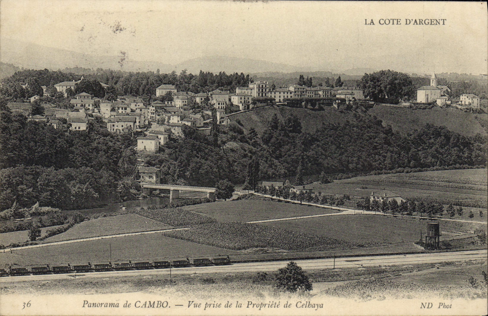 Panorama de CAMBO — Vue prise de la Propriété de Celbaya — ND Phot, n°36