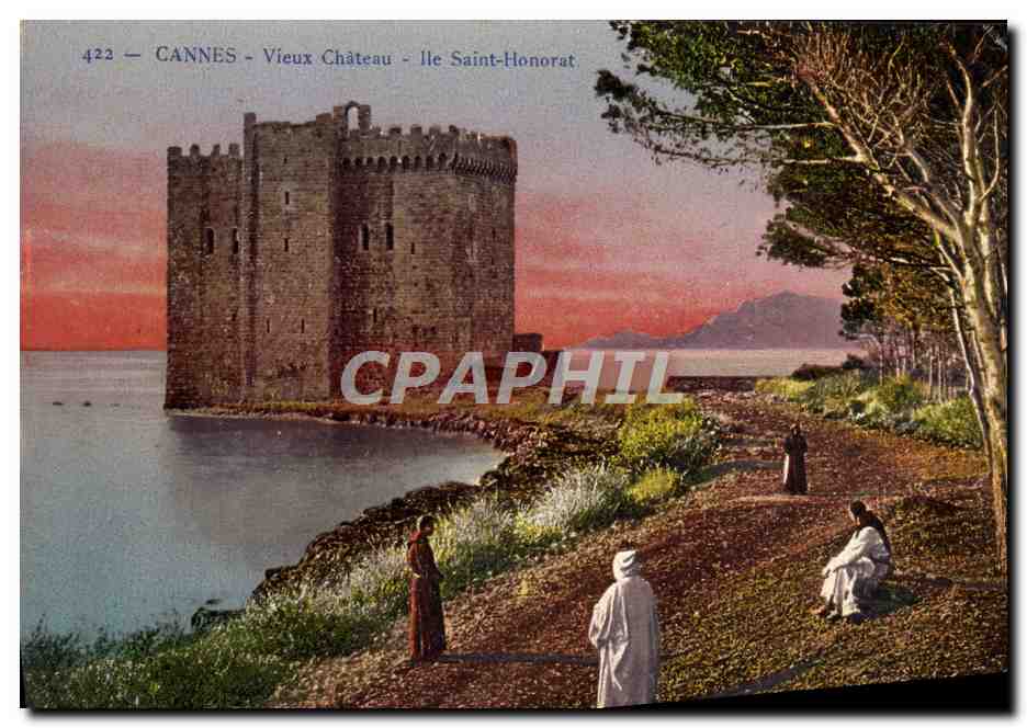 CPA Cannes Vieux Chateau Ile Saint Honorat
