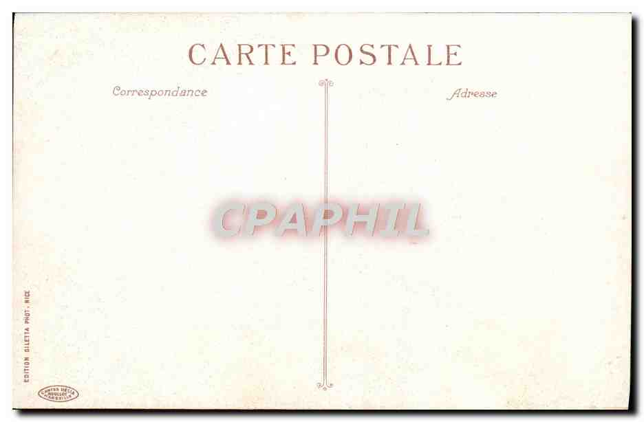 CPA Cannes Vieux Chateau Ile Saint Honorat — Verso