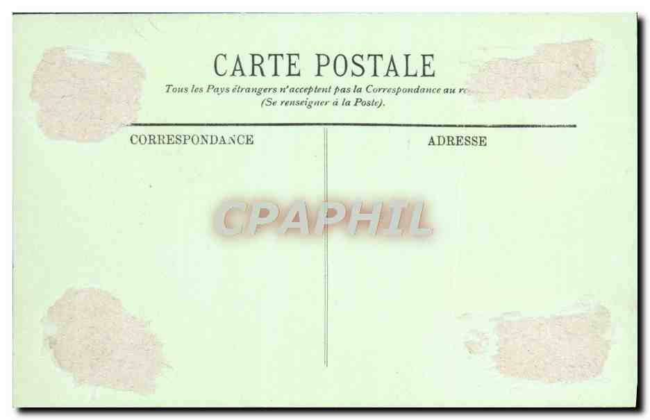 CPA Chateau De Chantilly Etang De Comelle Peche Pecheur — Verso