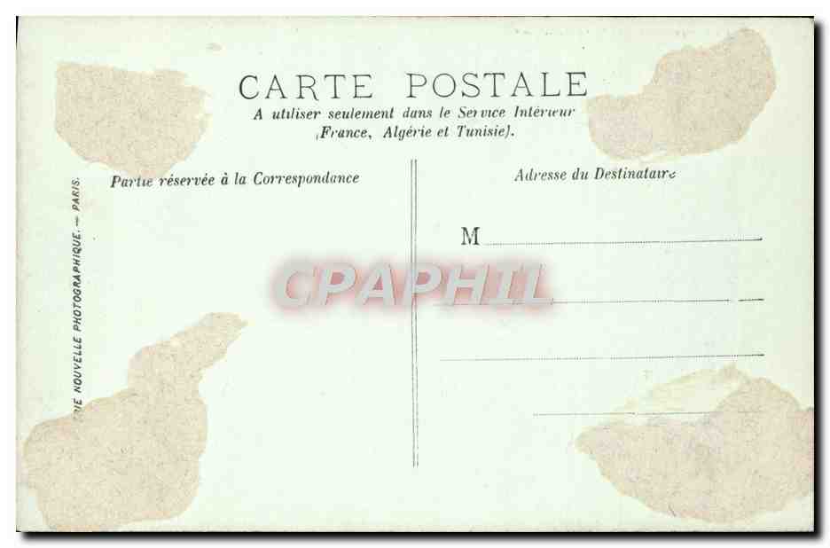 CPA Chateau De Chantilly Cheminee De La Salle Des Gardes — Rückseite