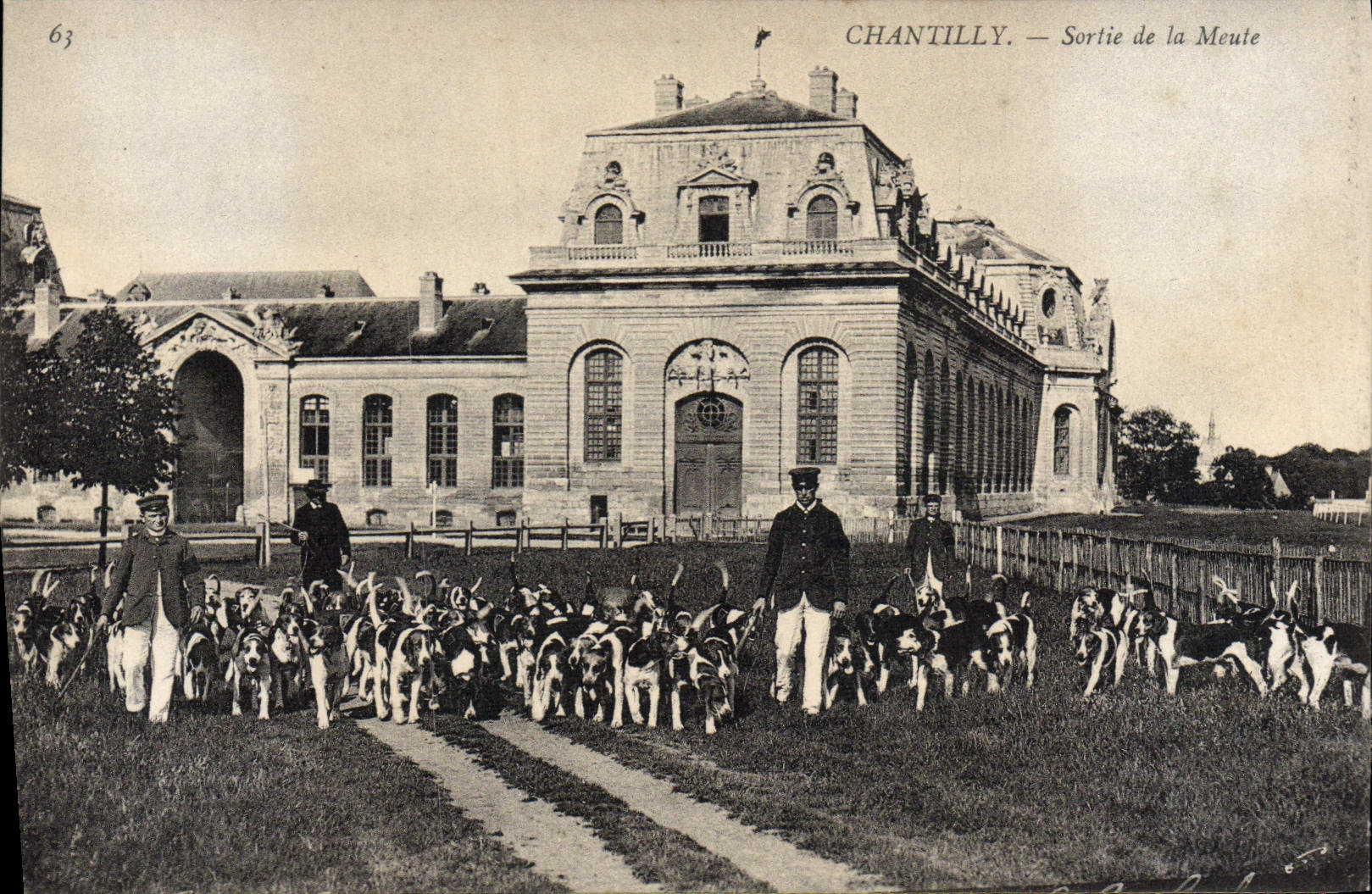 Chantilly — Uscita della Mutua di Caccia — Editore non identificato, numero di serie 63