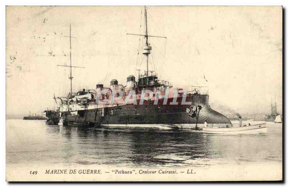 Marine de guerre — "Pothuau", croiseur cuirassé — LL.