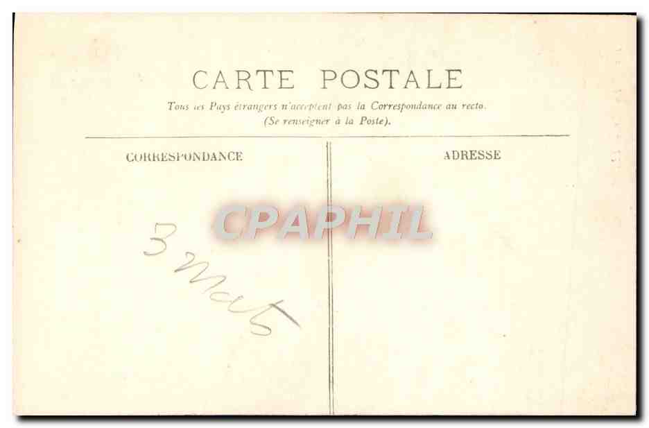 CPA Bateau Voilier 3 Mats  — Verso