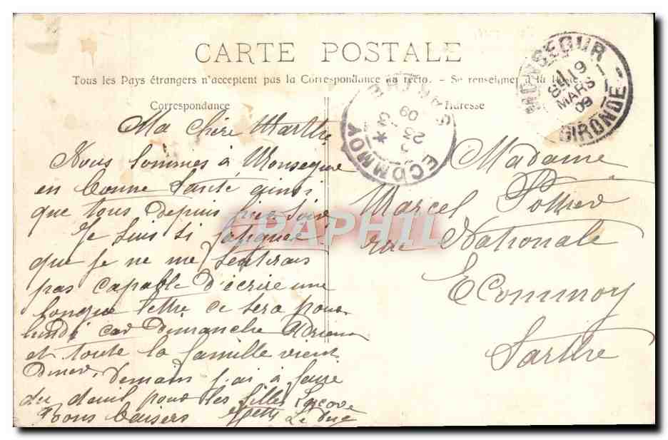 Navire désespéré — illustration d'après R. Dumont-Duparc — éditeur non visible — Verso