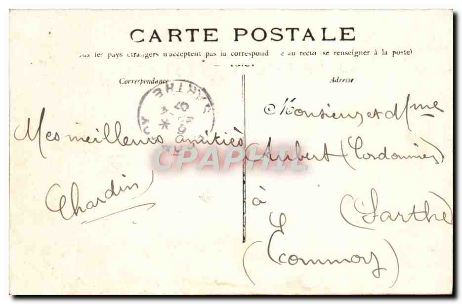 Cruiser di prima classe JULES-FERRY — Marina Francese — Editore: CPAPHIL, n° 364 — Verso