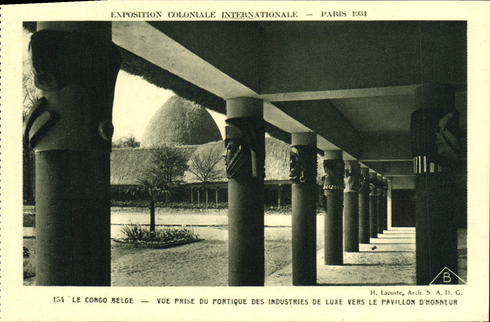 CPA Le Congo Belge Vue Prise Du Portique Des Industries De Luxe Paris Exposition coloniale Internationale 1931