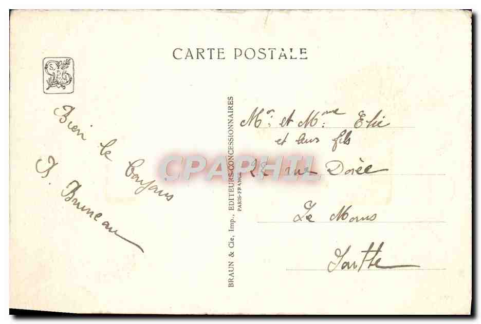 CPA Exposition Coloniale Internationale Paris 1931 Algerie Pavillon Cote Sud Algerien — Rückseite