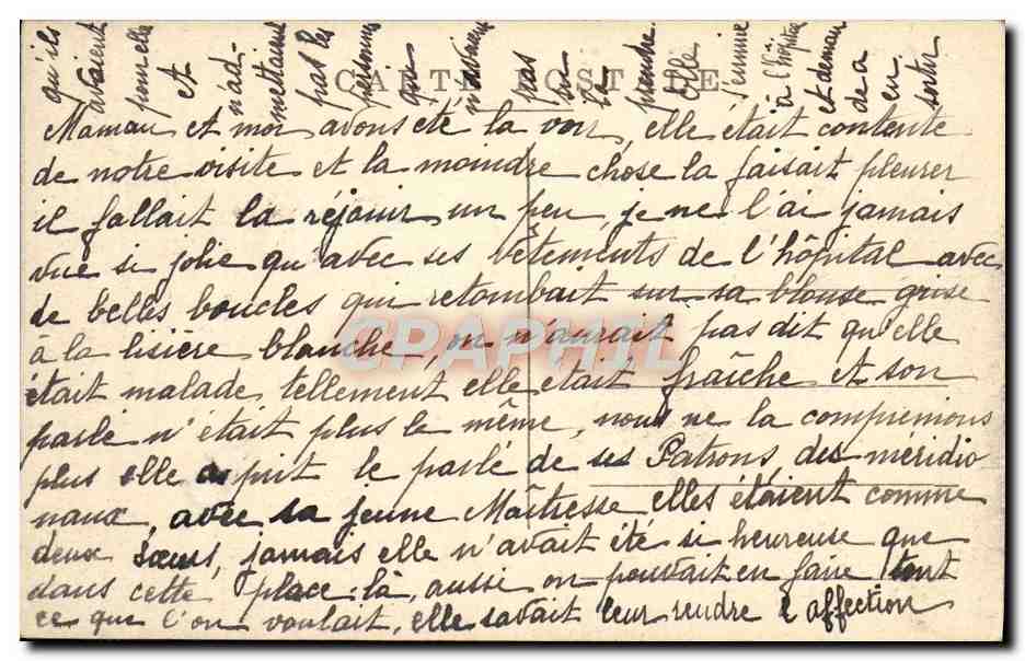 CPA Gorron Boulevard Favrie Et I'Eglise — Rückseite