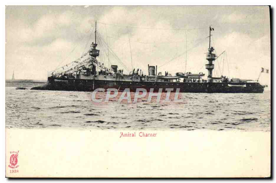 CPA Bateau Amiral Charner