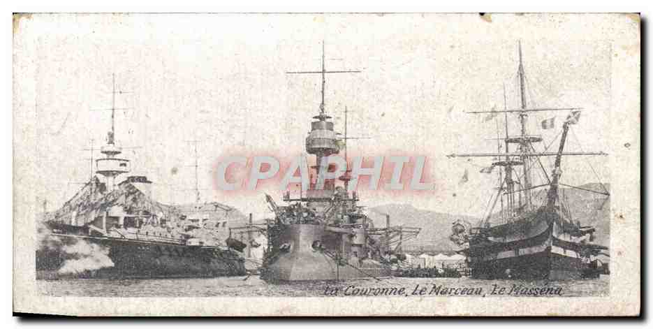 CPA Bateau La Couronne Le Marceau Le Massena 