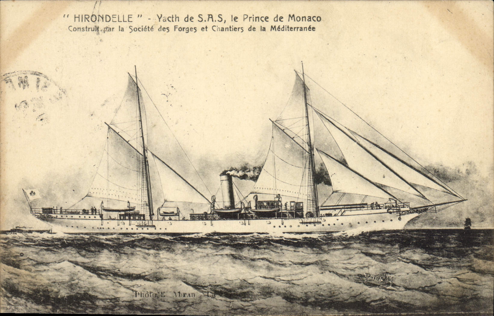 Hirondelle — Yacht de S.A.S. le Prince de Monaco — Photo E. Morlan