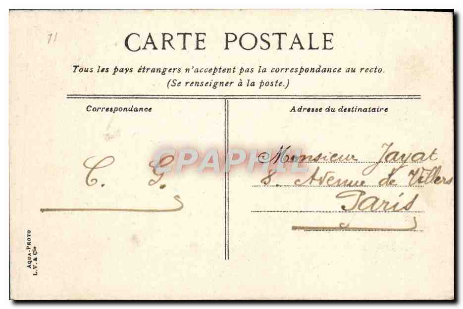 CPA Bateau Le Suffren Cuirasse de 1ere classe  — Verso