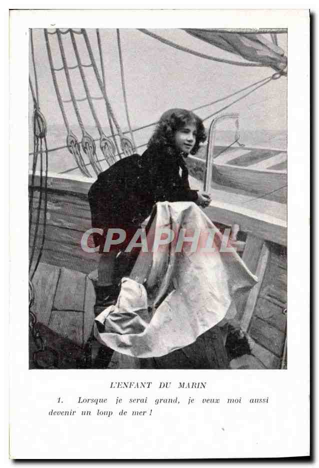 CPA Fantaisie Enfant L'enfant du marin