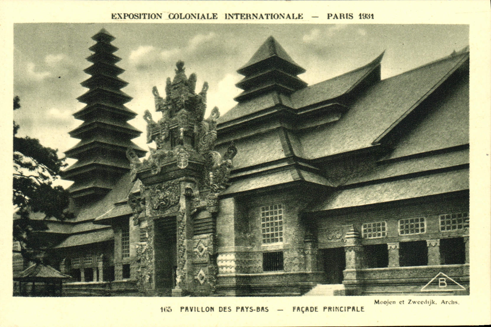 CPA Paris Exposition coloniale internationale 1931 Pavillon des Pays-Bas Facade principale