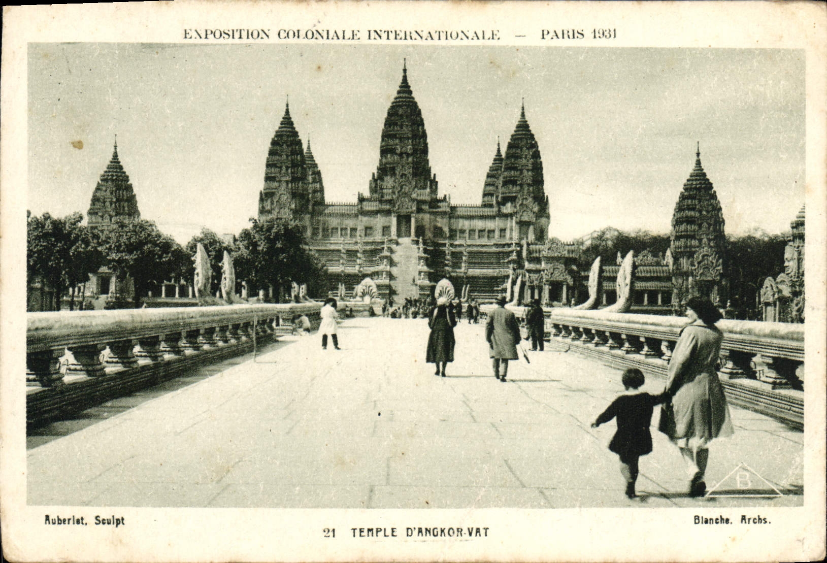 CPA Paris Exposition coloniale internationale 1931 Temple d'Angkor Vat
