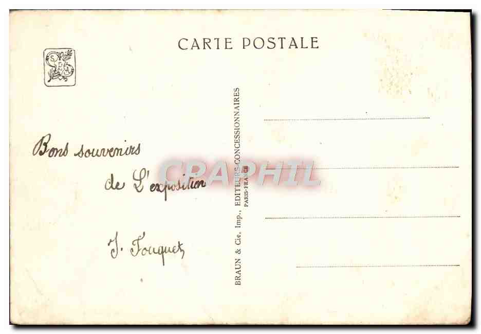 CPA Paris Exposition coloniale internationale 1931 Temple d'Angkor Vat — Rückseite