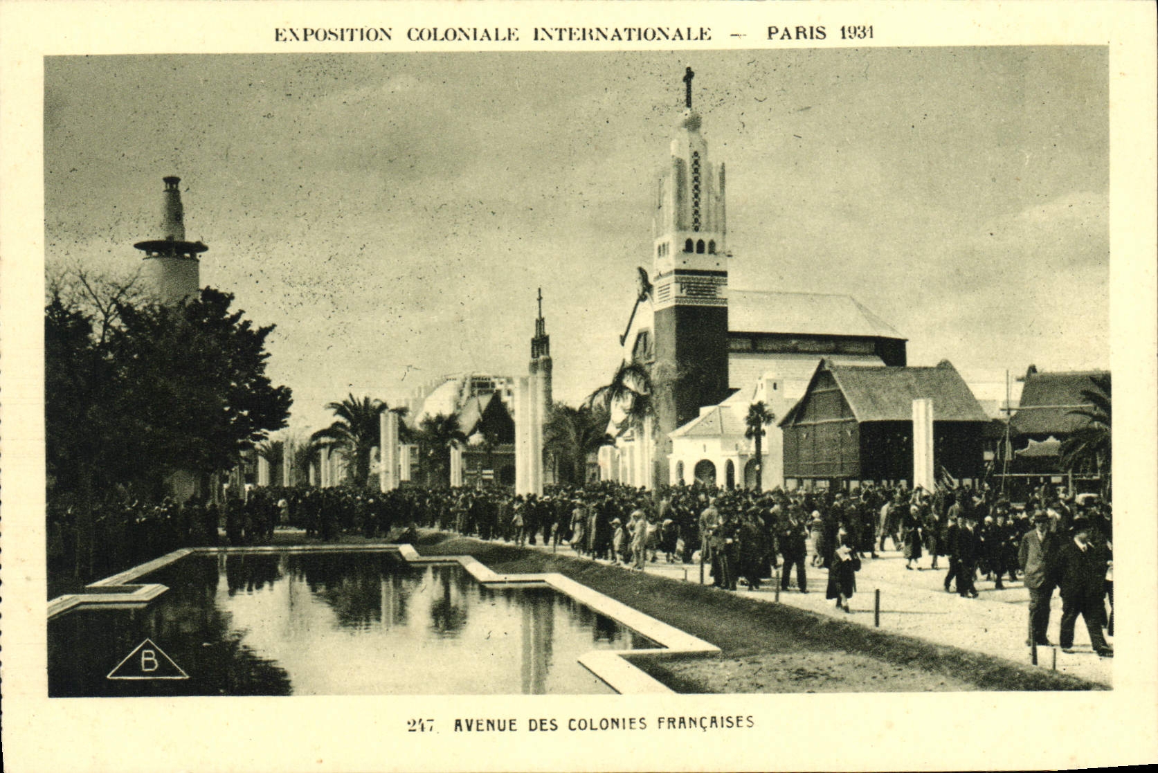 Avenue der französischen Kolonien — Internationale Kolonialausstellung — Paris 1934 — Verlag Braun & Cie, Druck Paris