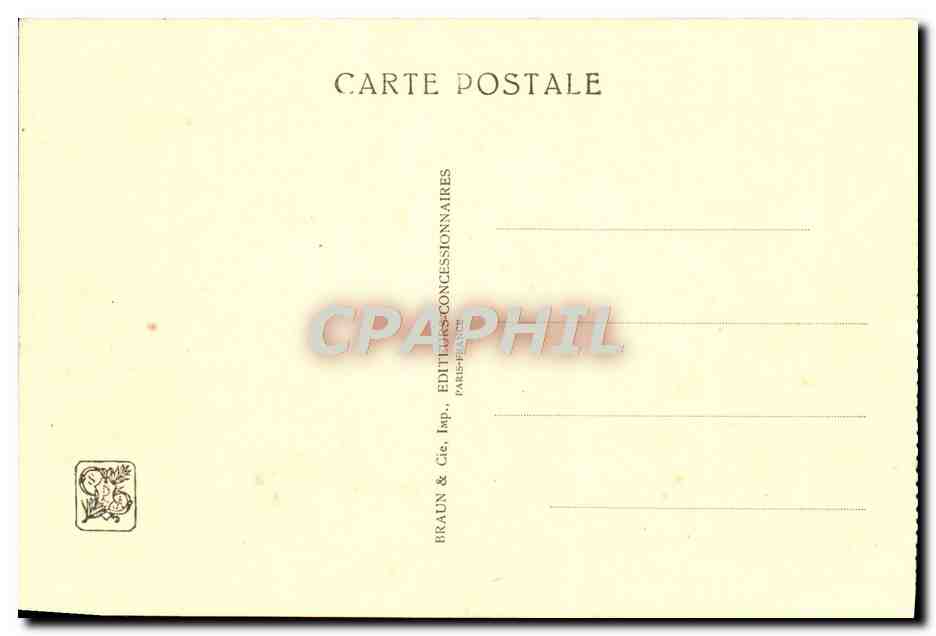 Avenue der französischen Kolonien — Internationale Kolonialausstellung — Paris 1934 — Verlag Braun & Cie, Druck Paris — Rückseite