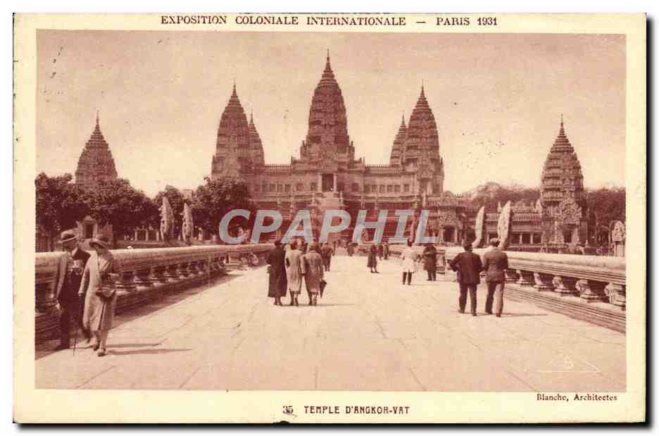 Temple d'Angkor-Vat — Exposition Coloniale Internationale — Paris 1931 — Blanche, Architectes