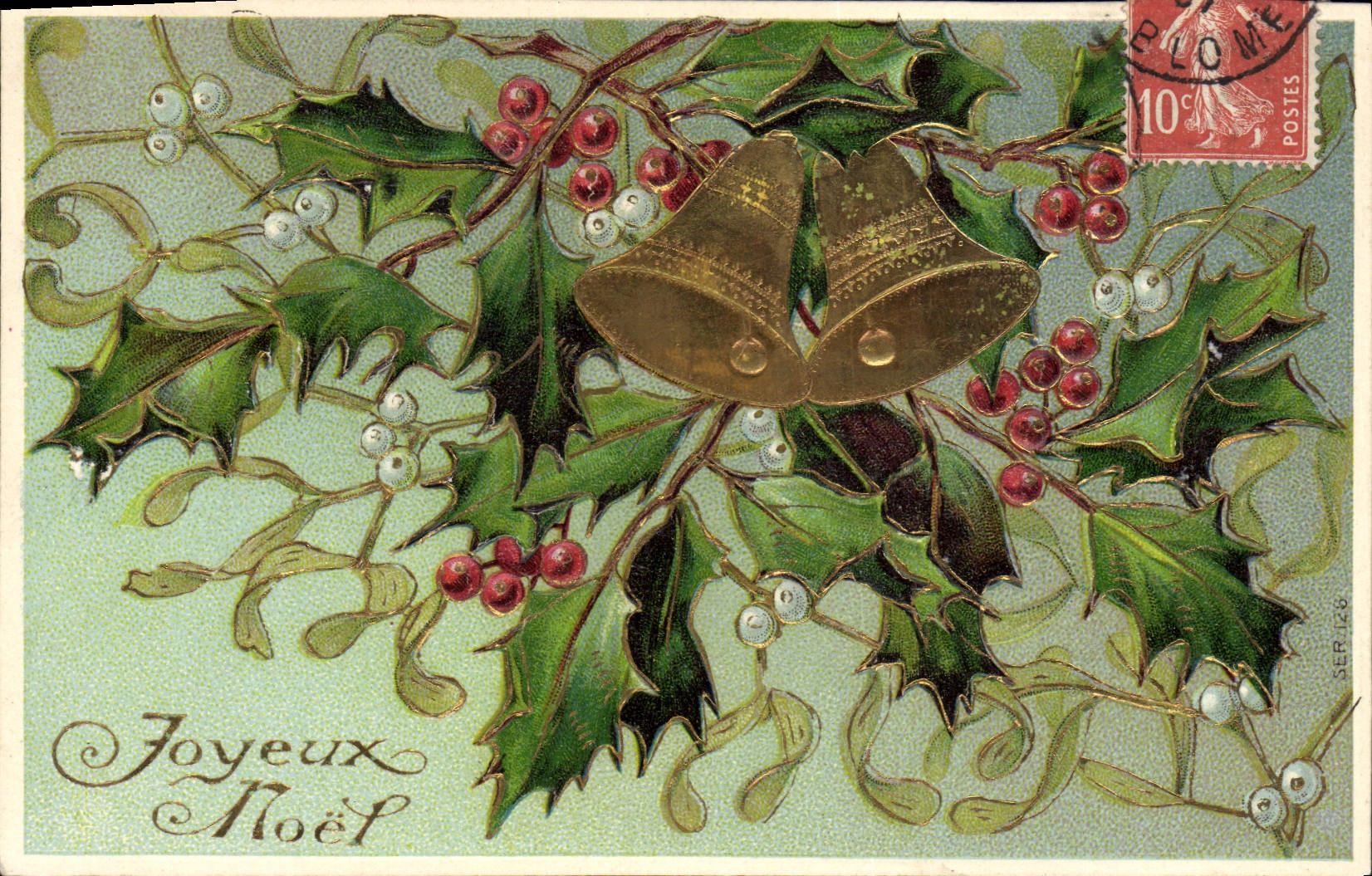 Houx et cloches — Joyeux Noël — Rome, série SER.126