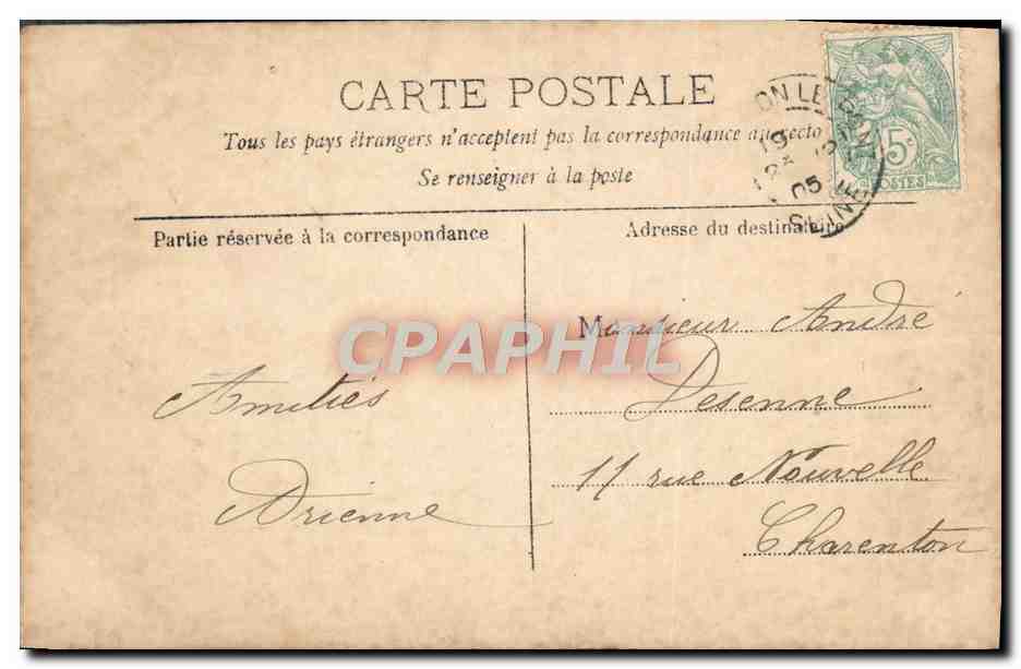 CPA Fantaisie Enfant Bebe Noel  — Verso