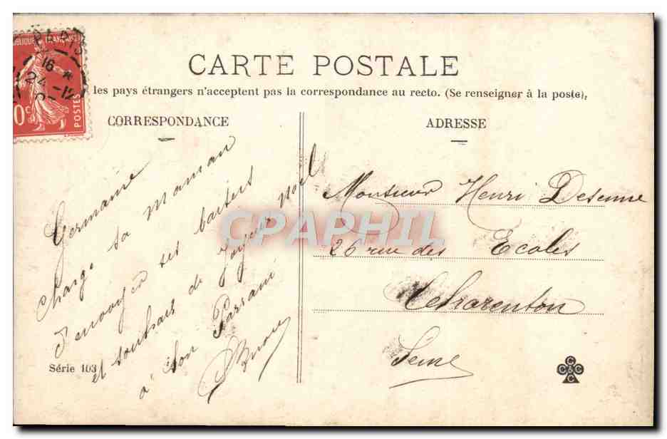 CPA Fantaisie Enfant Noel — Rückseite