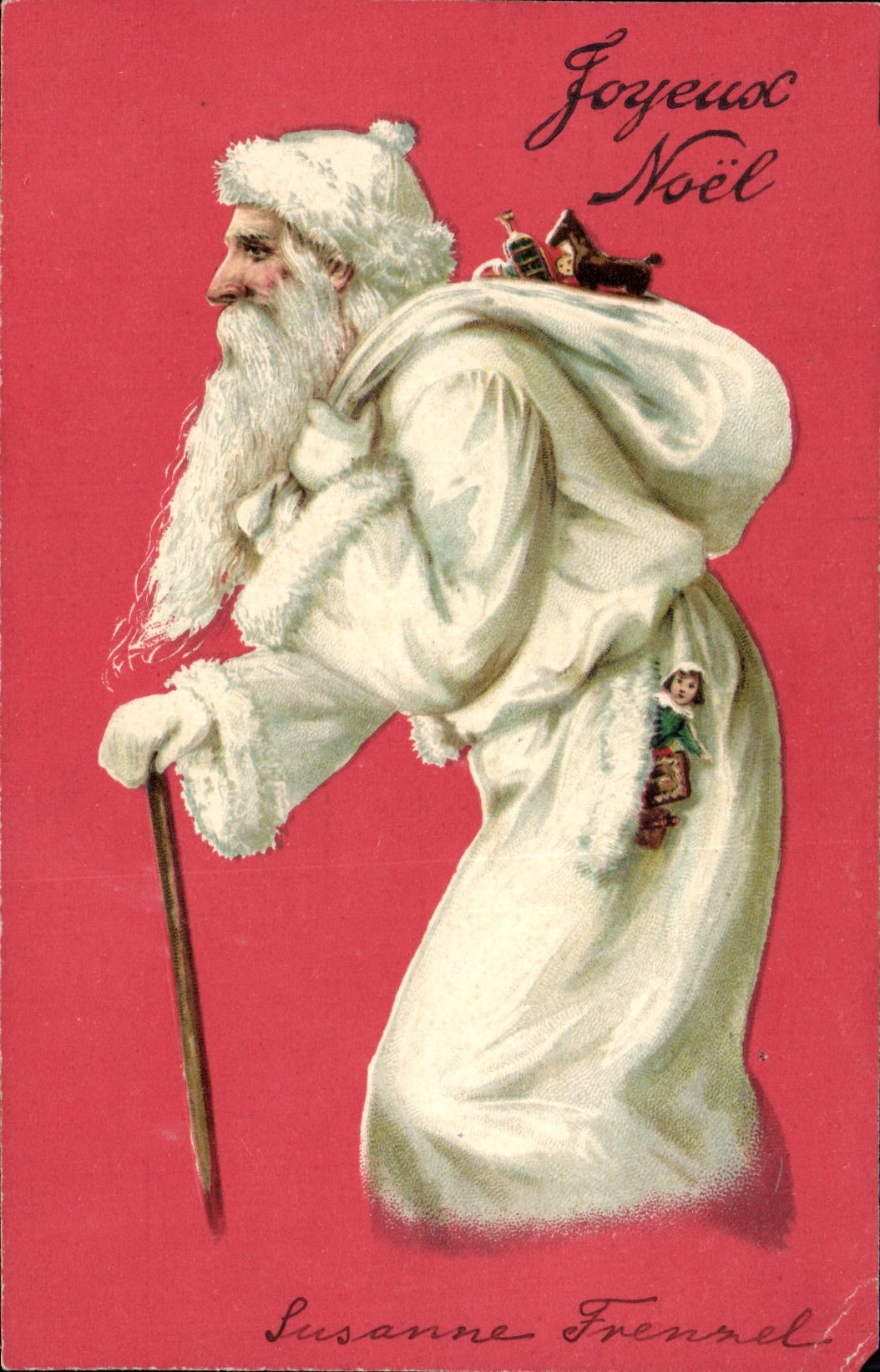 Sinterklaas — met zak met speelgoed — Susanne Frennel