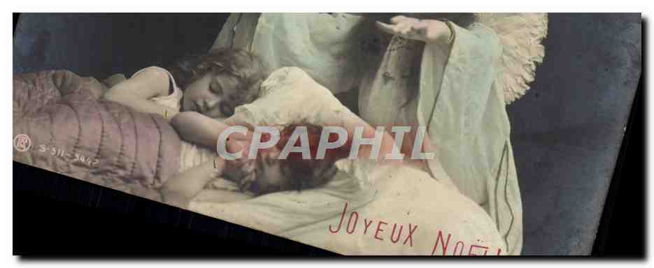 CPA Fantaisie Enfants Ange Noel