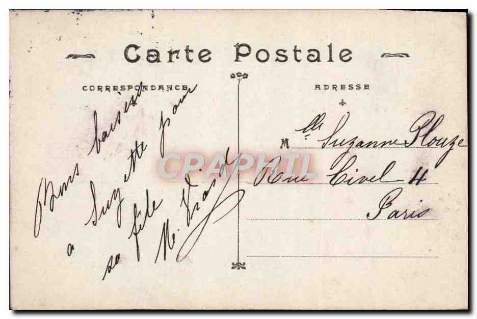 CPA Fantaisie Enfant — Verso