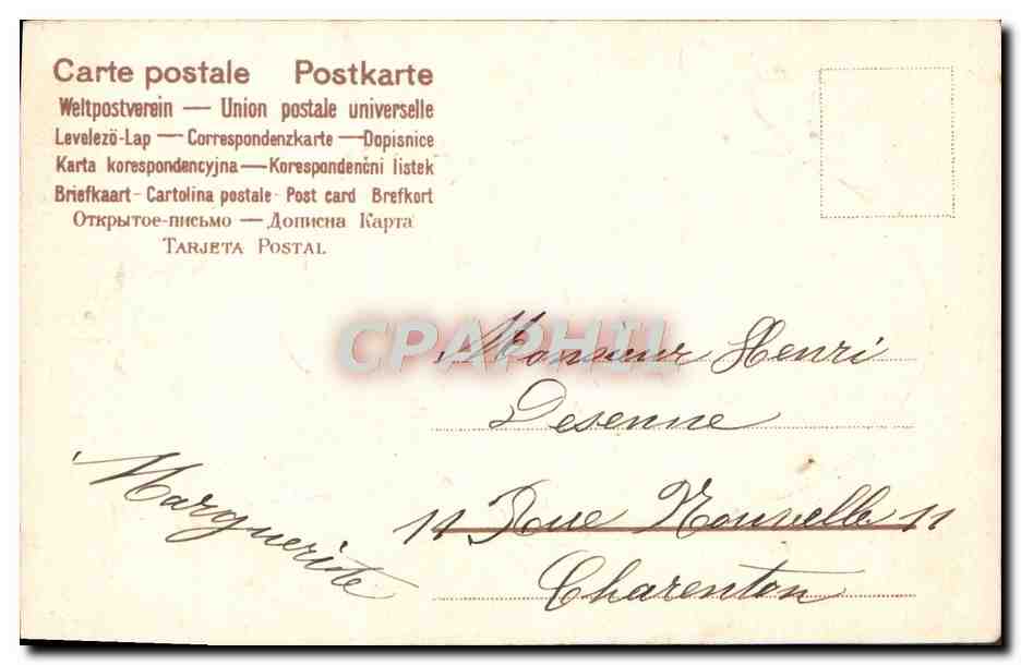 CPA Fantaisie Fleurs Poussins Oeuf  — Verso