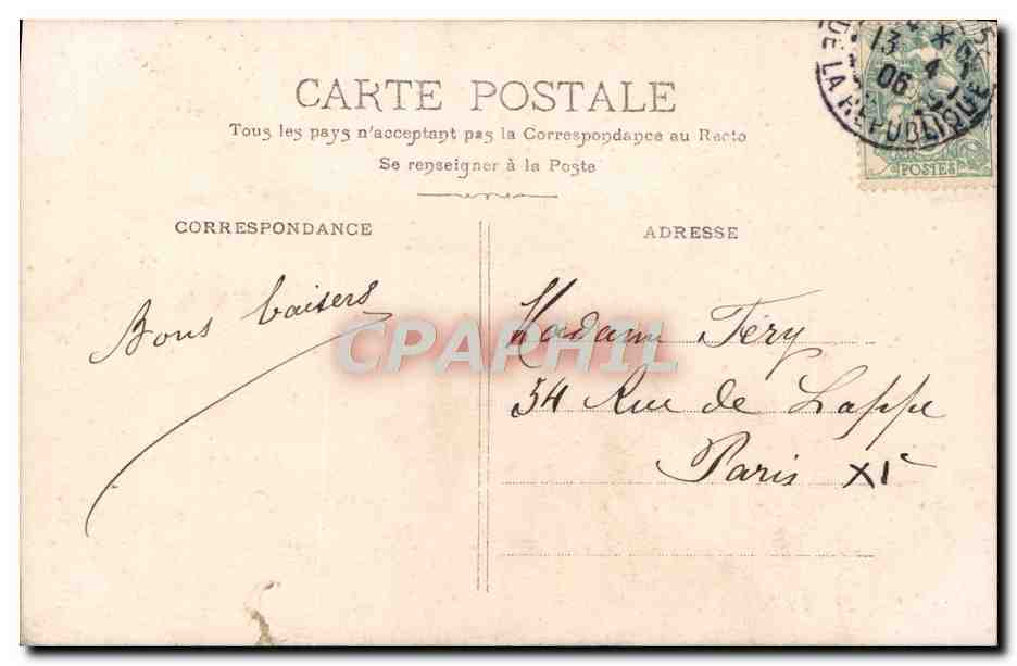 CPA Fantaisie Fleurs Enfant Paques Oeuf  — Verso