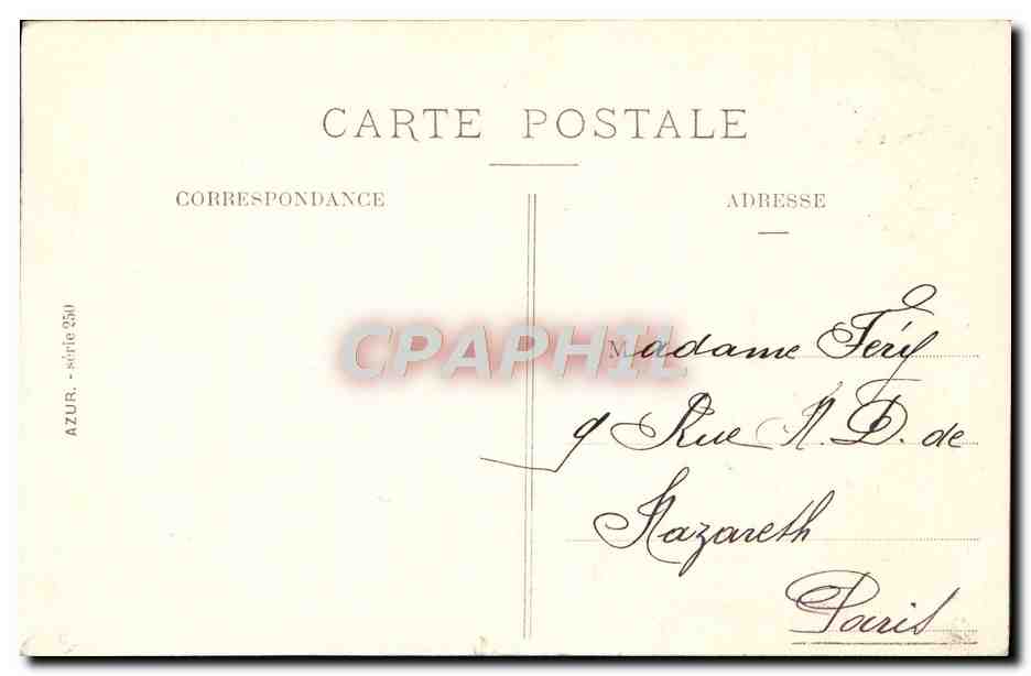 Fille caressant un mouton — Heureuses Paques — éditeur AZUR, série 251 — Rückseite