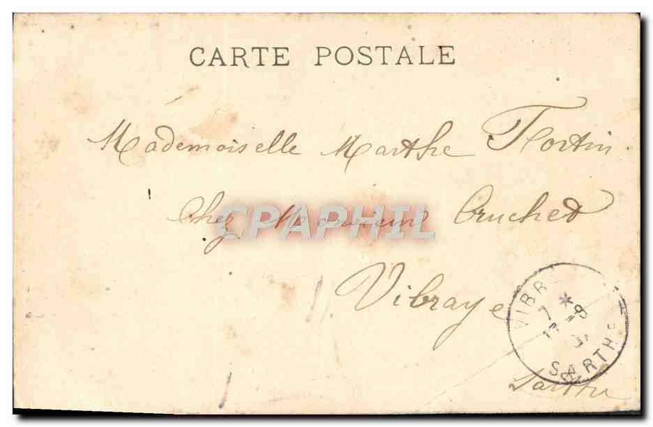 CPA Paris L'hotel de ville Salon des lettres L'eloquence Leroux  — Verso